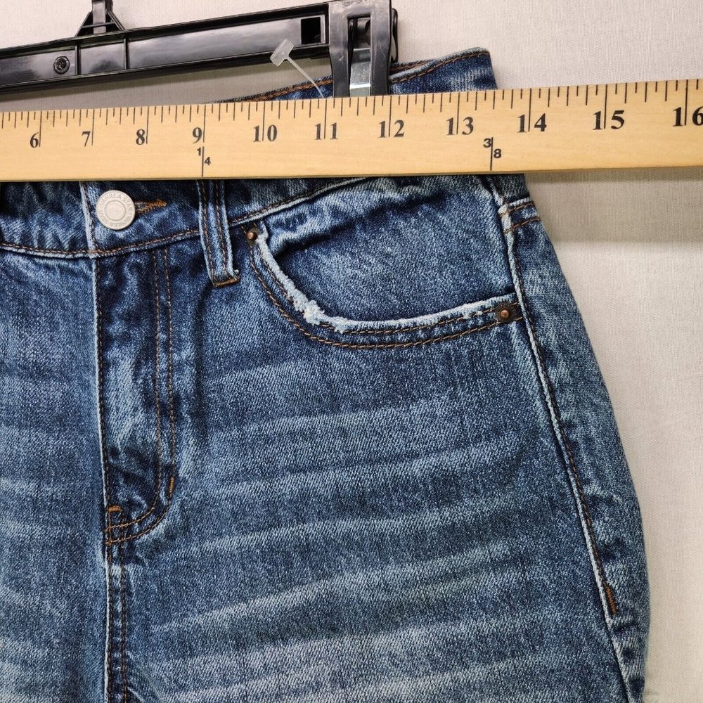 Vanilla Star Jean Shorts Juniors 5 Cuffed Blue Womens - Picture 3 of 10